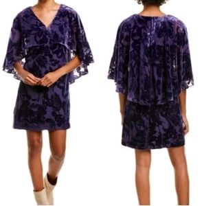NWT Trina Turk burt out velvet dress